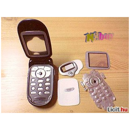 Motorola V300 komplett ház, fekete színben