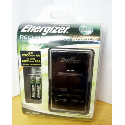 Energizer Rechargeable Rapide, + 2db 2500mAh + 2db 1000mAh akkumulátor, új állapot gyári csomagolás