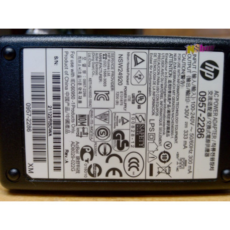 HP nyomtató adapter 0957-2286, 30V. 333mA. új állapot gyári csomagolás nélkül. (Új)