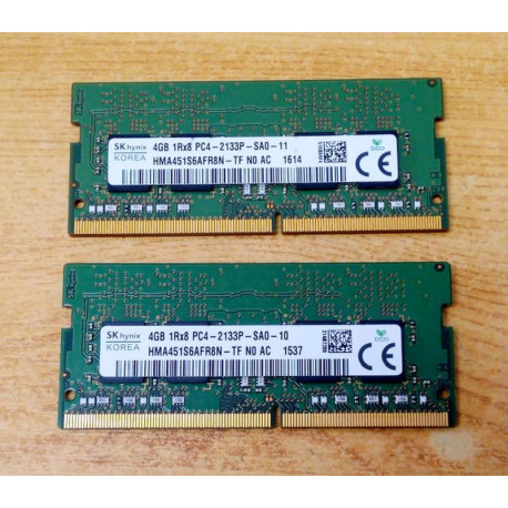 SK hynix 2x4GB 2133MHz DDR4 HMA451S6AFR8N-TF memória, tökéletesen működőképes állapot.