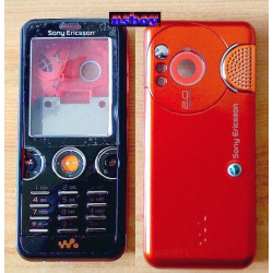 SonyEricsson W610 komplett ház, Black-GoldOrange